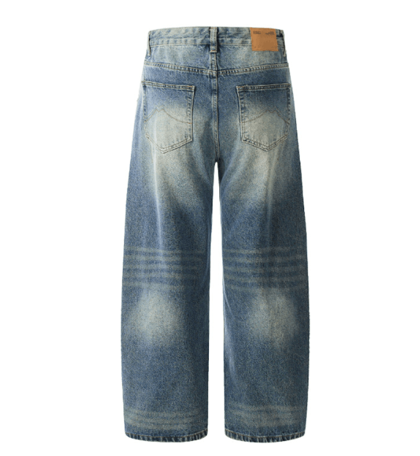 Japanese Brand × Jean American retro lightning pattern washed scimitar jeans y2k Size US 32 / EU 48 - 2 Thumbnail