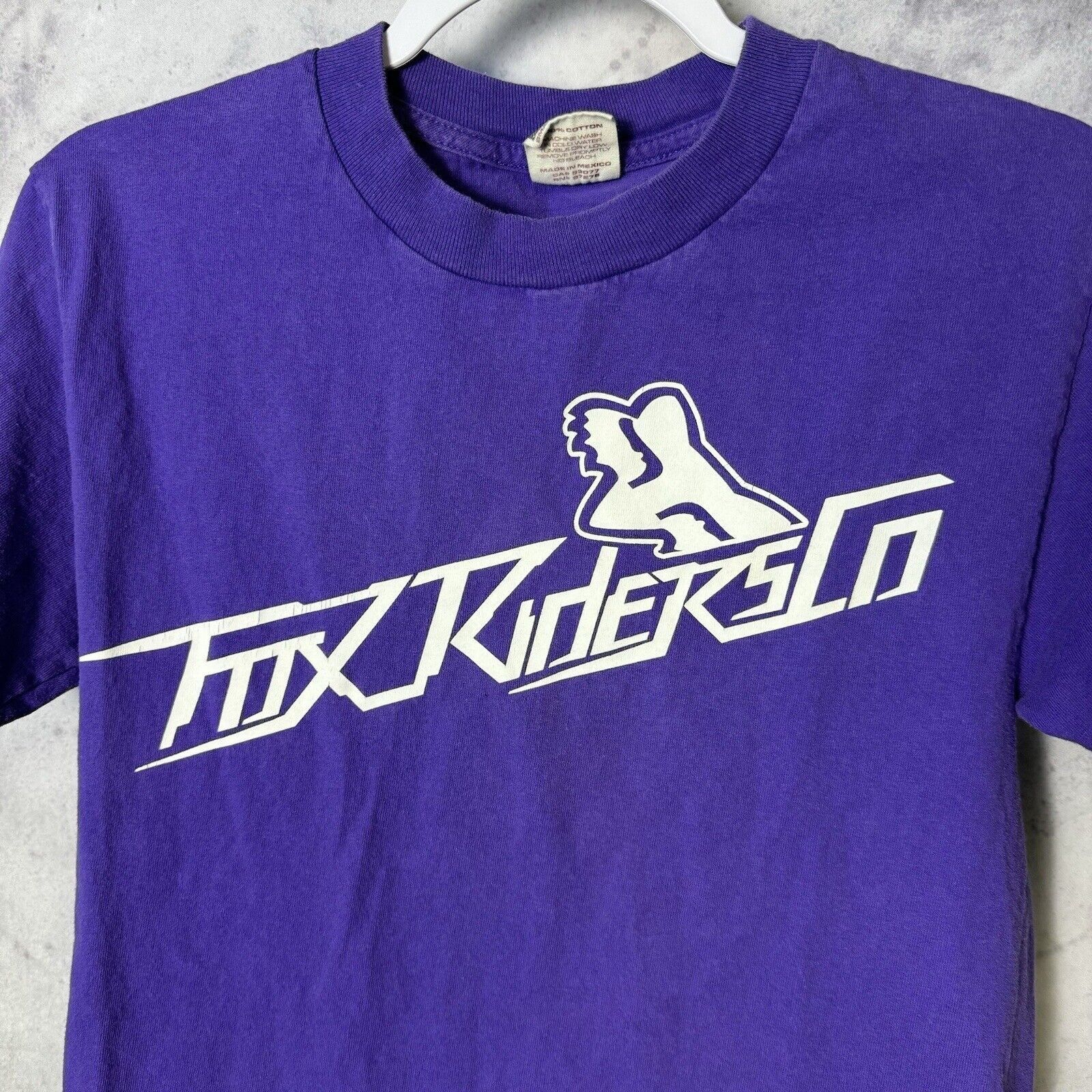 Fox Racing Vintage Fox Racing T Shirt Mens Small Purple 90s Short Sleev Size US S / EU 44-46 / 1 - 1 Thumbnail