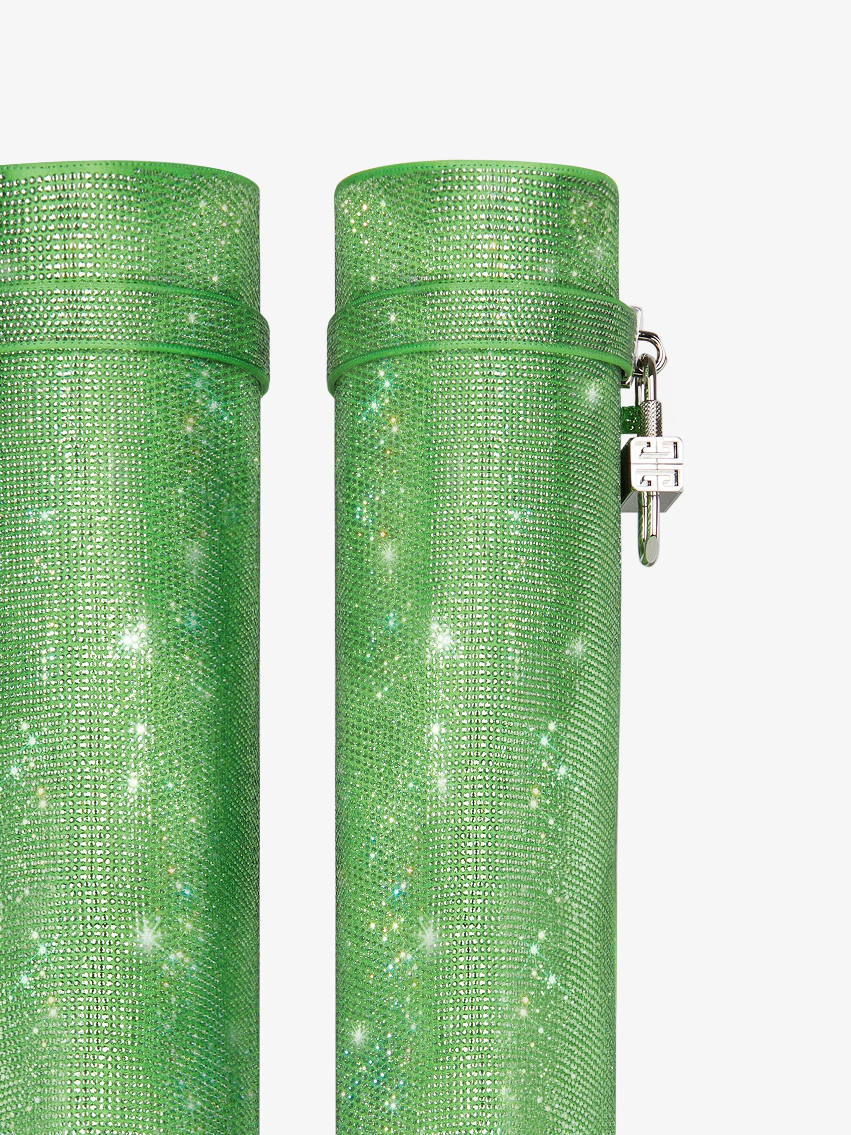 Givenchy o1srvl11e0525 Shark Lock Pant Boots 90mm in Absynthe Green Size US 9 / IT 39 - 6 Thumbnail