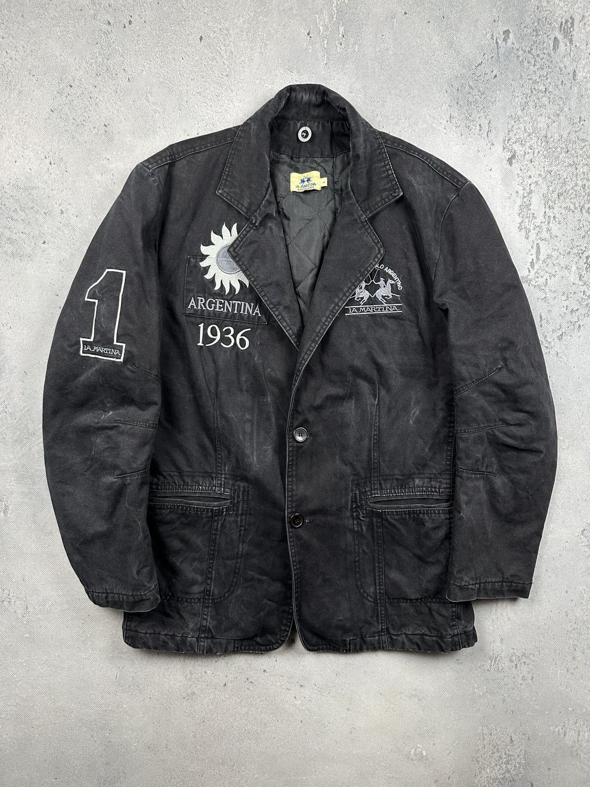 La Martina Vintage La Martina Argentina 1936 Waxed Field Blazer Jacket Size US L / EU 52-54 / 3 - 1 Thumbnail