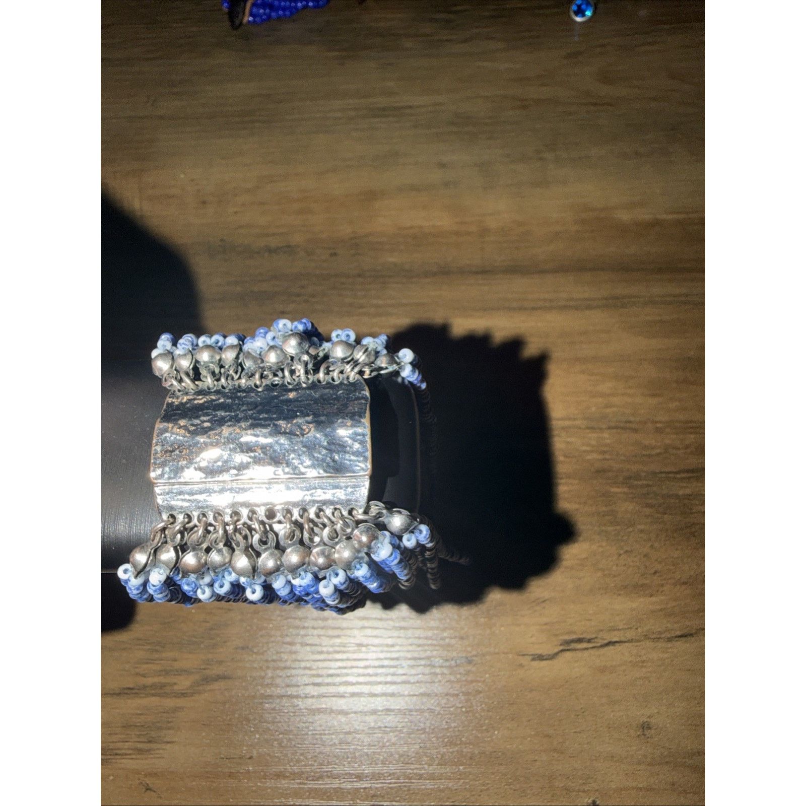 The Unbranded Brand ERMISH Blue Beaded Stretch Bracelet Magnetic Clasp Size ONE SIZE - 9 Thumbnail