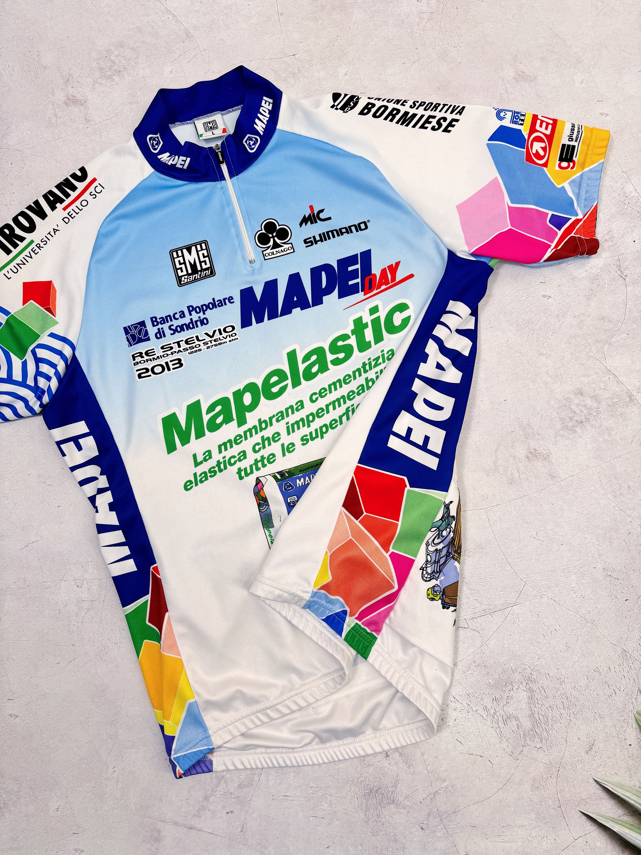 Sports Specialties × Vintage Santini Mapei Day Cycling Jersey Colnago 2013 Size US M / EU 48-50 / 2 - 2 Thumbnail