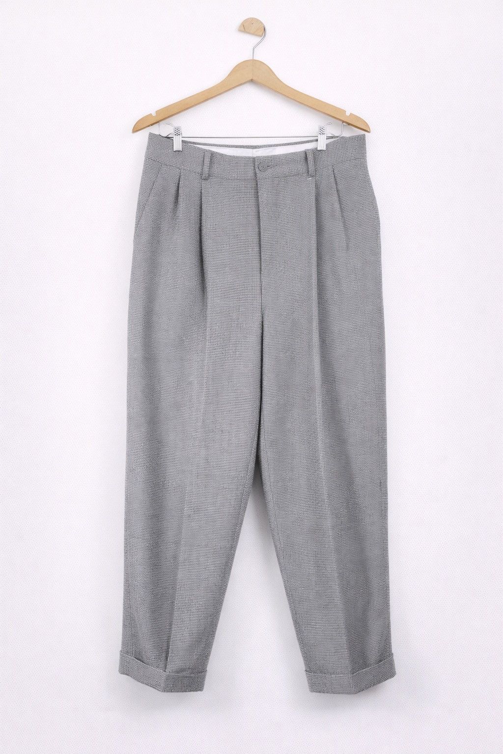 Yohji Yamamoto Y’s by Yohji Yamamoto Grey Wool Trousers Tailored Pants Size US 28 / EU 44 - 1 Thumbnail