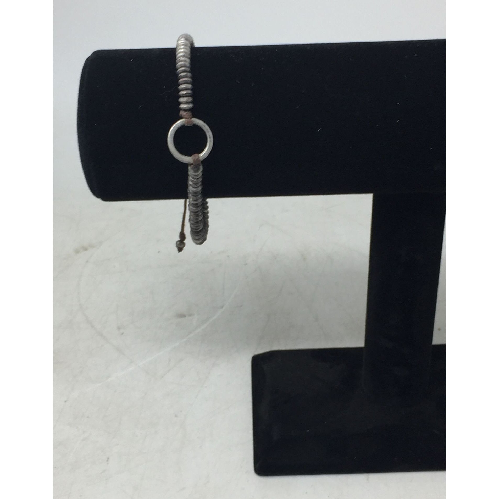 Other Women's Adjustable Bracelet/Anklet with Silver Tone Beads Size ONE SIZE - 2 Thumbnail