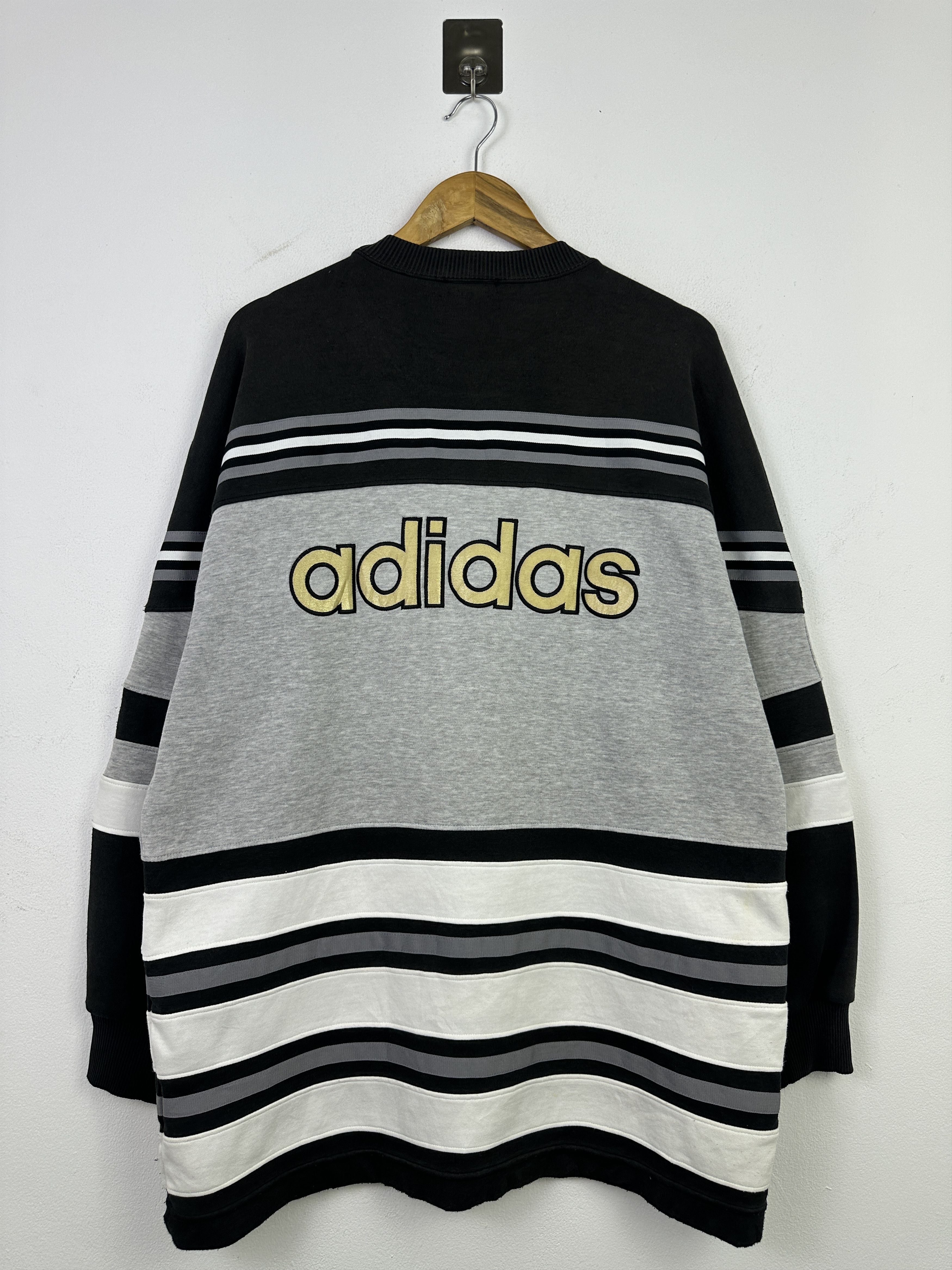 Adidas Vintage 90s Adidas Descente Big Logo Sweatshirt BP001 Size US L / EU 52-54 / 3 - 3 Thumbnail