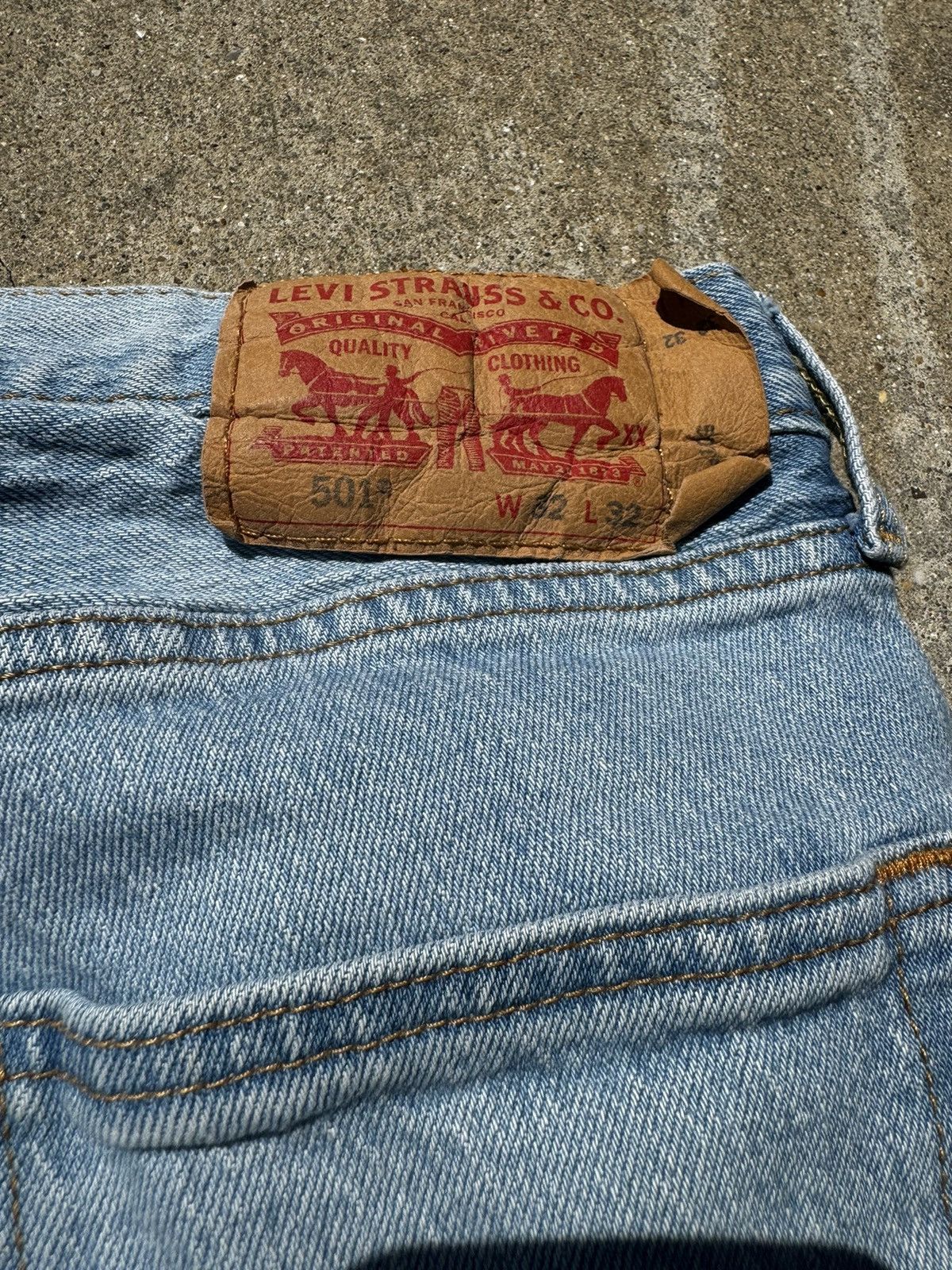 Levi's Light Wash 501 32x32 Size US 32 / EU 48 - 4 Thumbnail