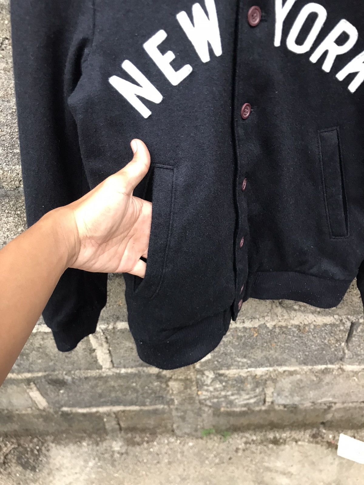 Japanese Brand 🌟Browny New York Button Up Wool Bomber Jacket Size US S / EU 44-46 / 1 - 9 Thumbnail
