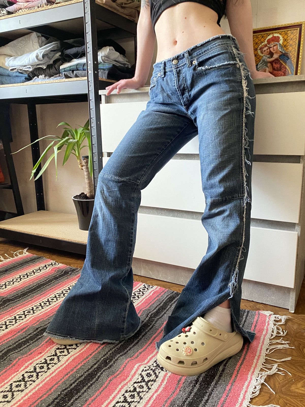 Beauty Beast × Diesel × Vintage vintage y2k bratz style jeans DIESEL Size 29" - 2 Thumbnail