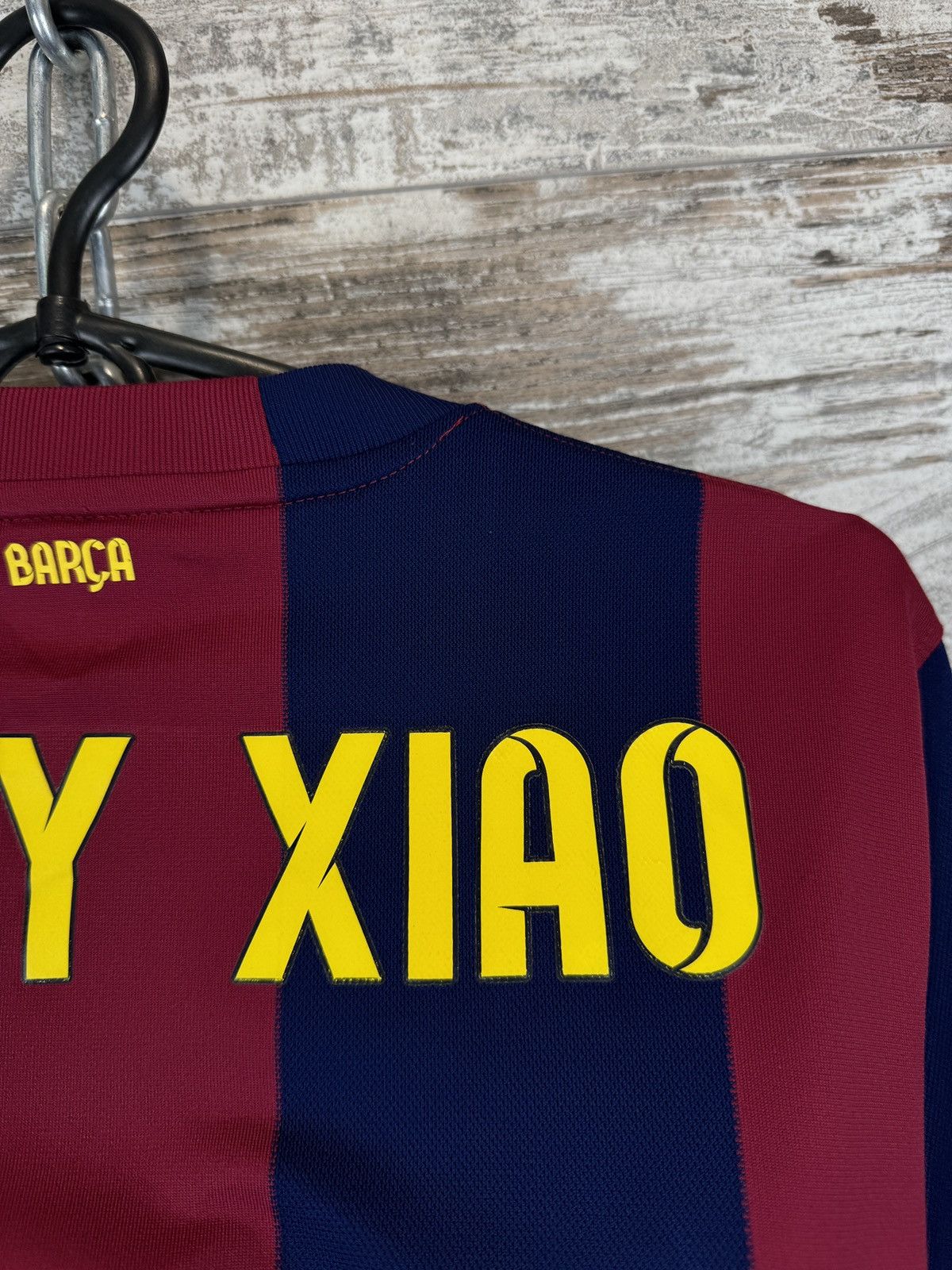 Nike Mens Nike FC Barcelona Jacky Xiao 6 T-shirt soccer jersey Size US S / EU 44-46 / 1 - 16 Thumbnail