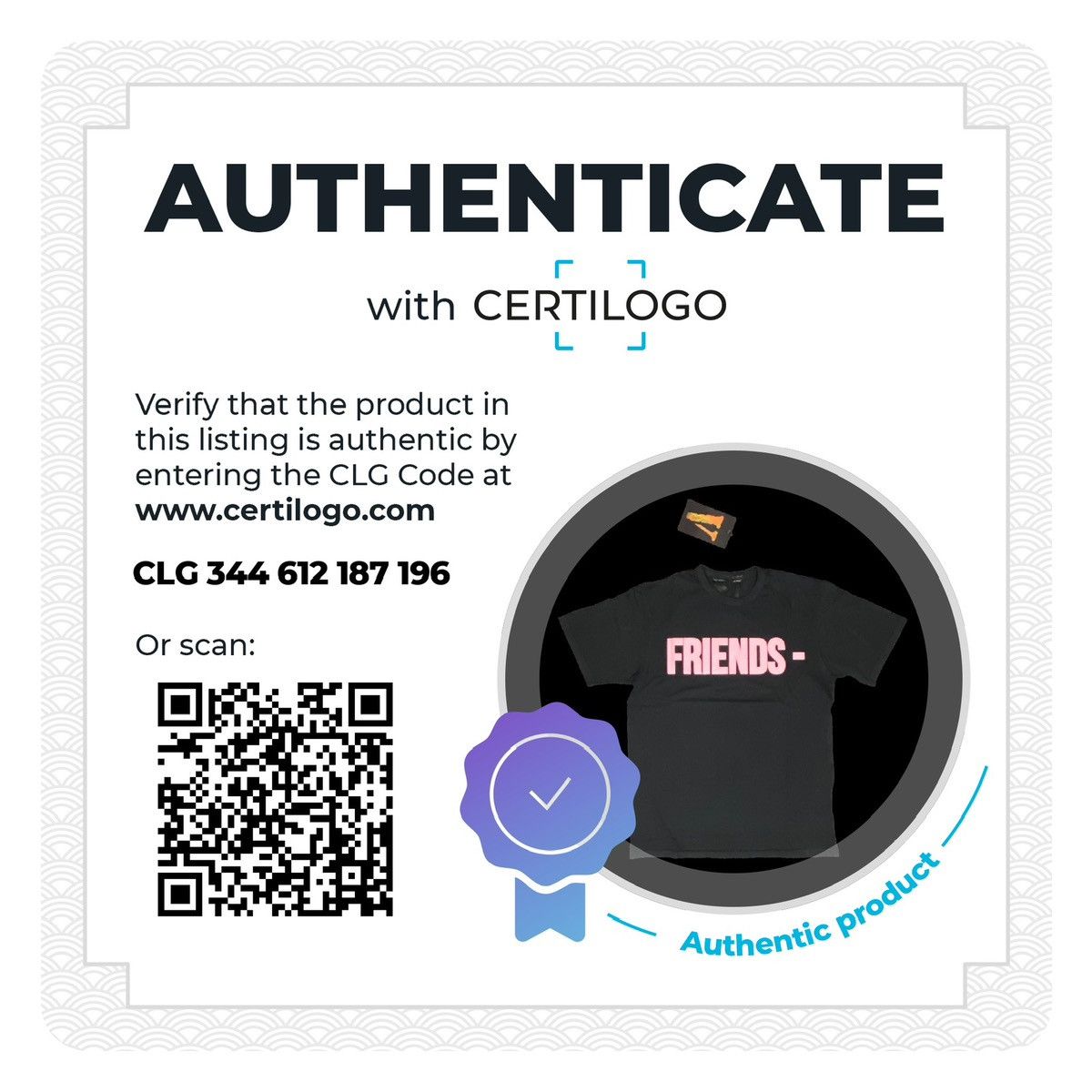 Vlone Vlone Pink Friends Tee Black (S) Size US S / EU 44-46 / 1 - 5 Thumbnail