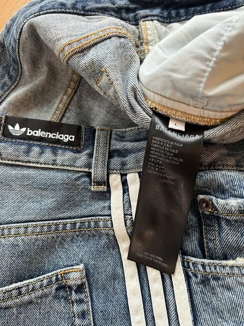 Adidas × Balenciaga Adidas x balenciaga denim blue destroy Size US 34 / EU 50 - 6 Thumbnail