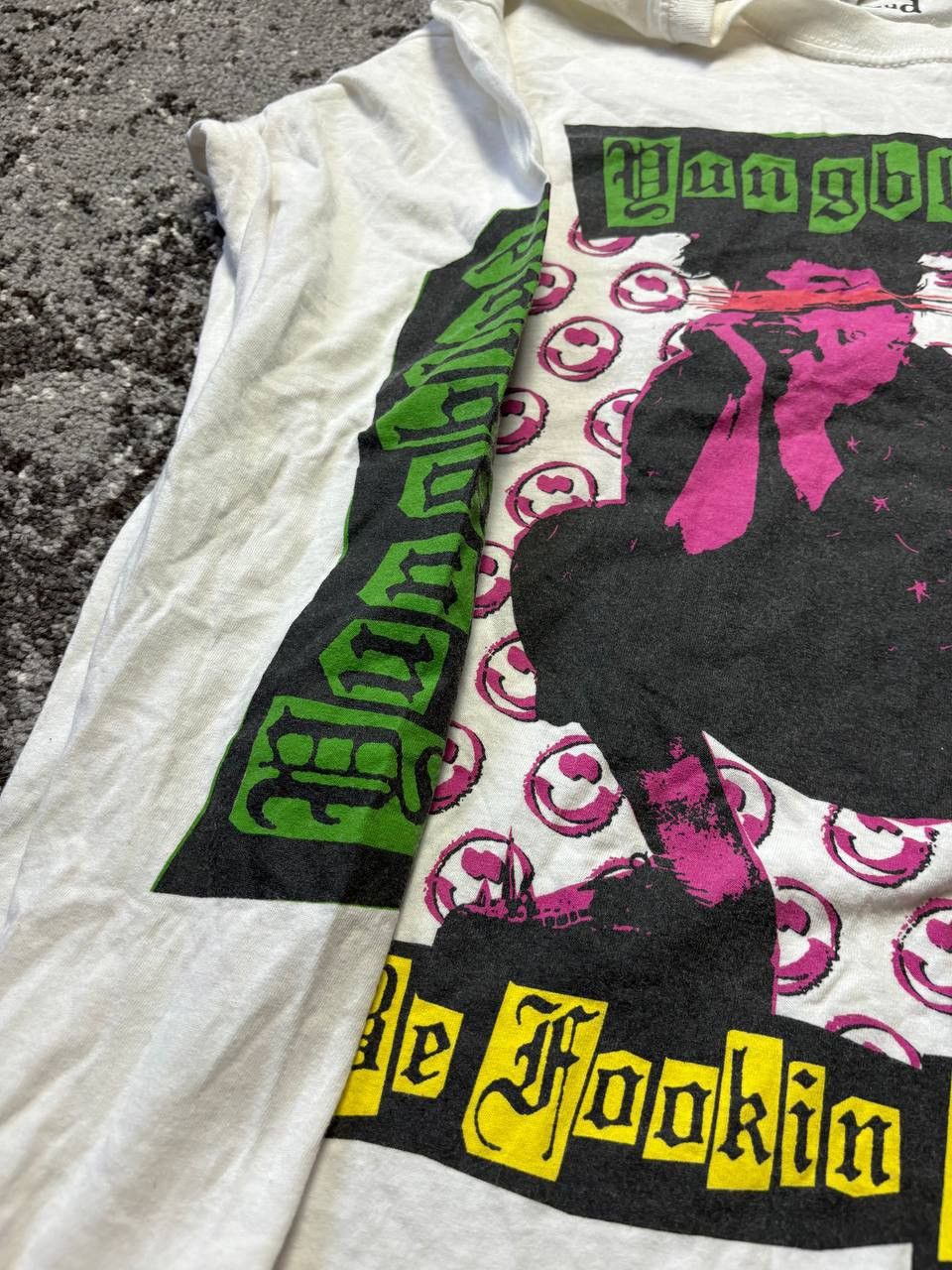 Band Tees × Rap Tees Rare Yungblud Be Fookin Happy Rap Long Sleeve Size US M / EU 48-50 / 2 - 5 Thumbnail