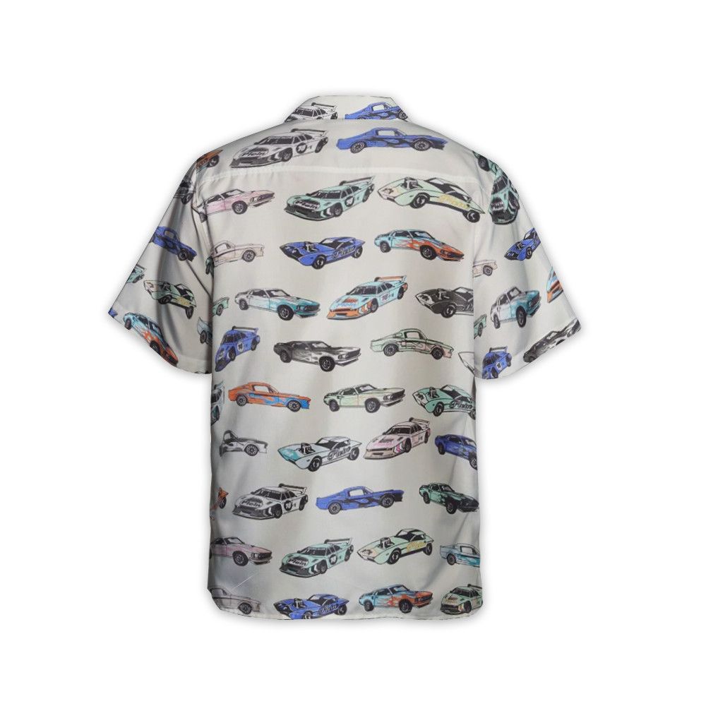 Designer Cars Racing Bowling Shirt Size US M / EU 48-50 / 2 - 4 Thumbnail