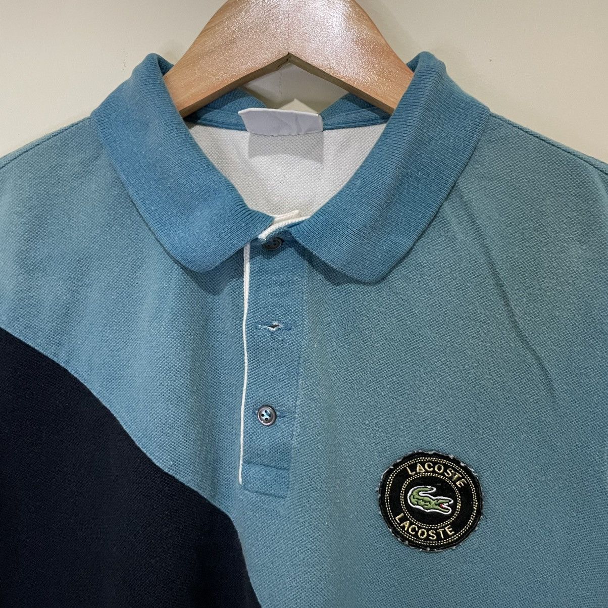 Lacoste Lacoste polo shirt two-tone design in teal and dark blue Size US M / EU 48-50 / 2 - 2 Thumbnail