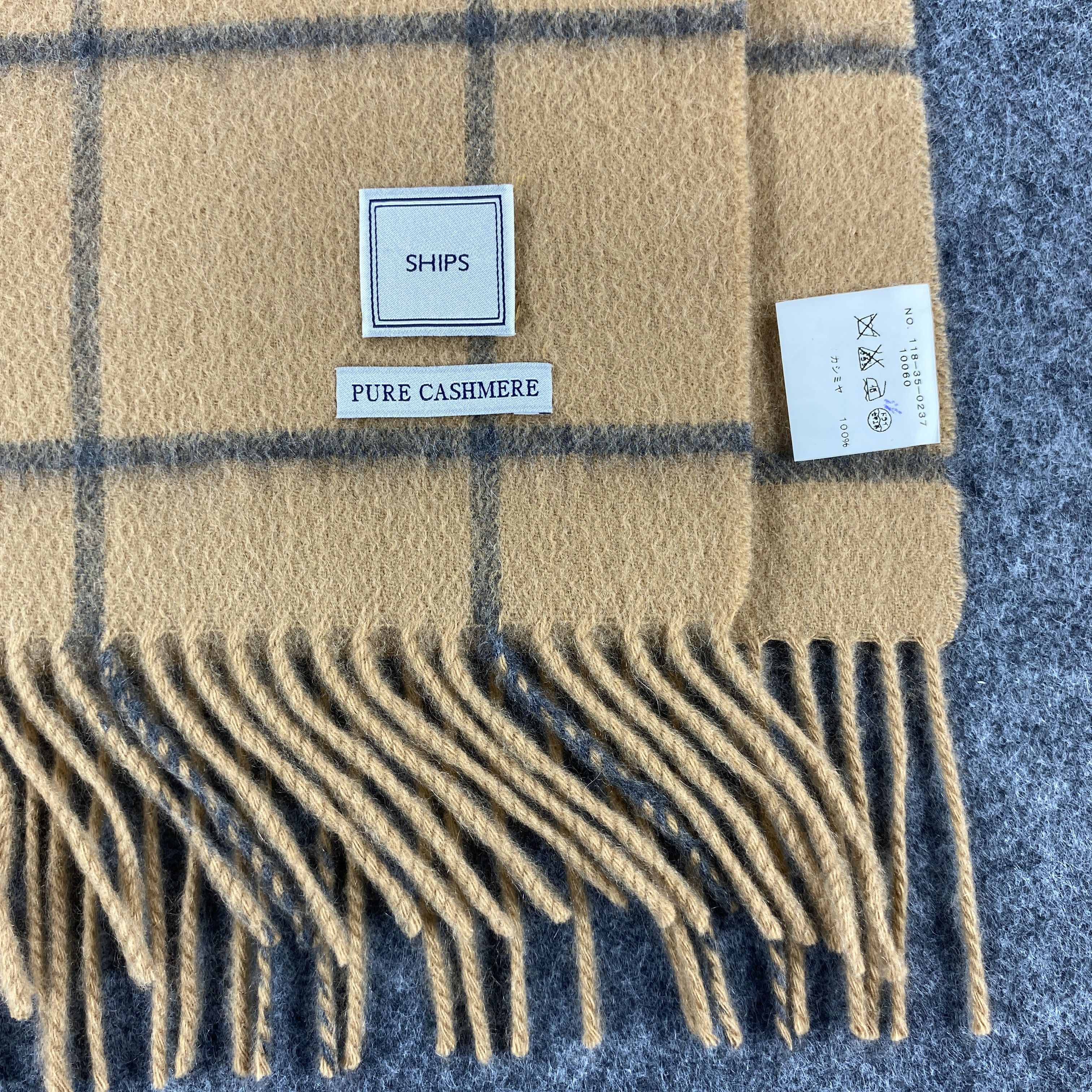 SHIPS × Vintage GF10647 Ships Scarf Neck Wear Muffler Nova Check Size ONE SIZE - 4 Thumbnail