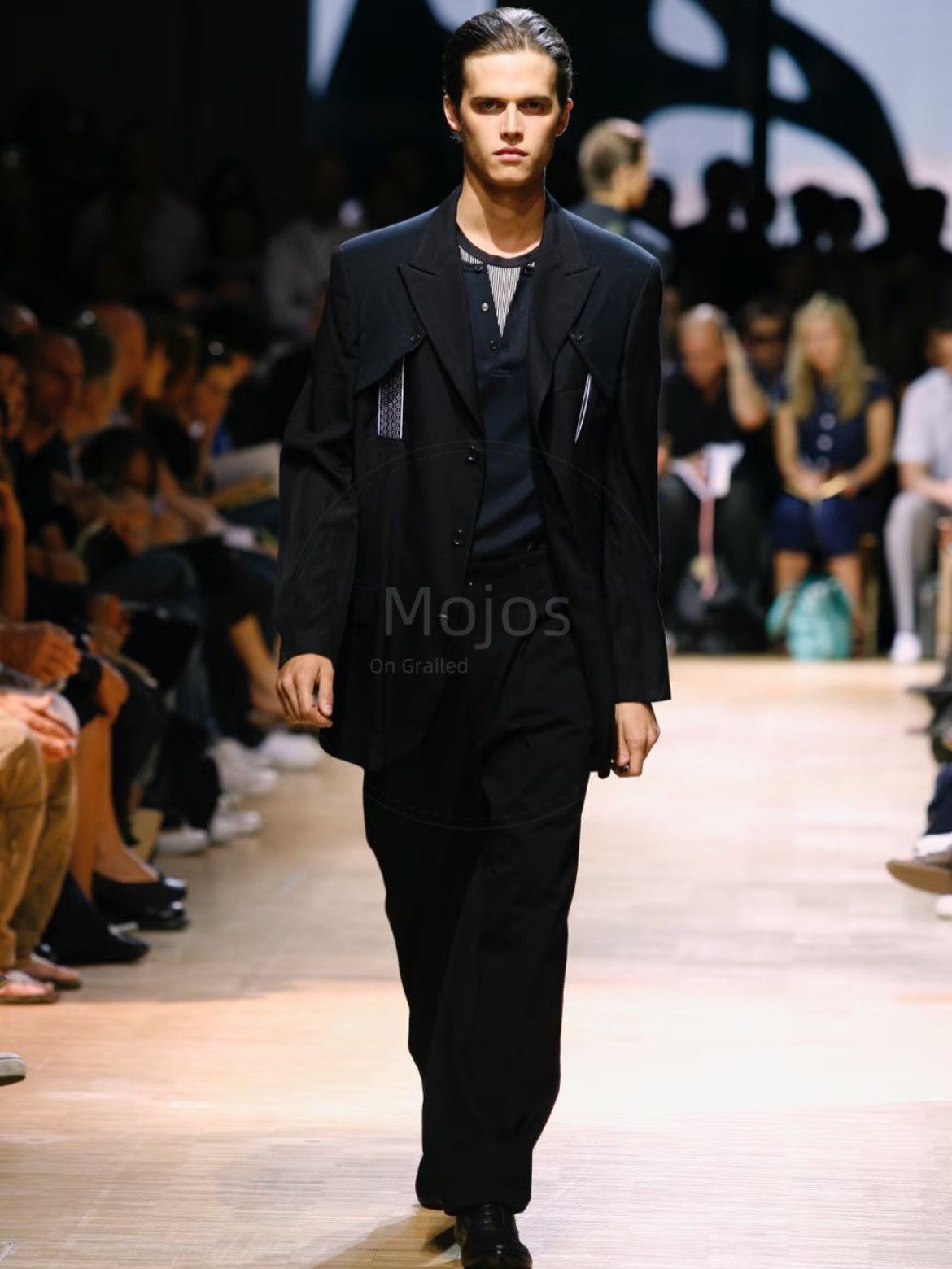 Yohji Yamamoto Sz 2 Yohji Yamamoto Pour Homme 07SS Stripe Jacket-2508 Size US M / EU 48-50 / 2 - 9 Thumbnail