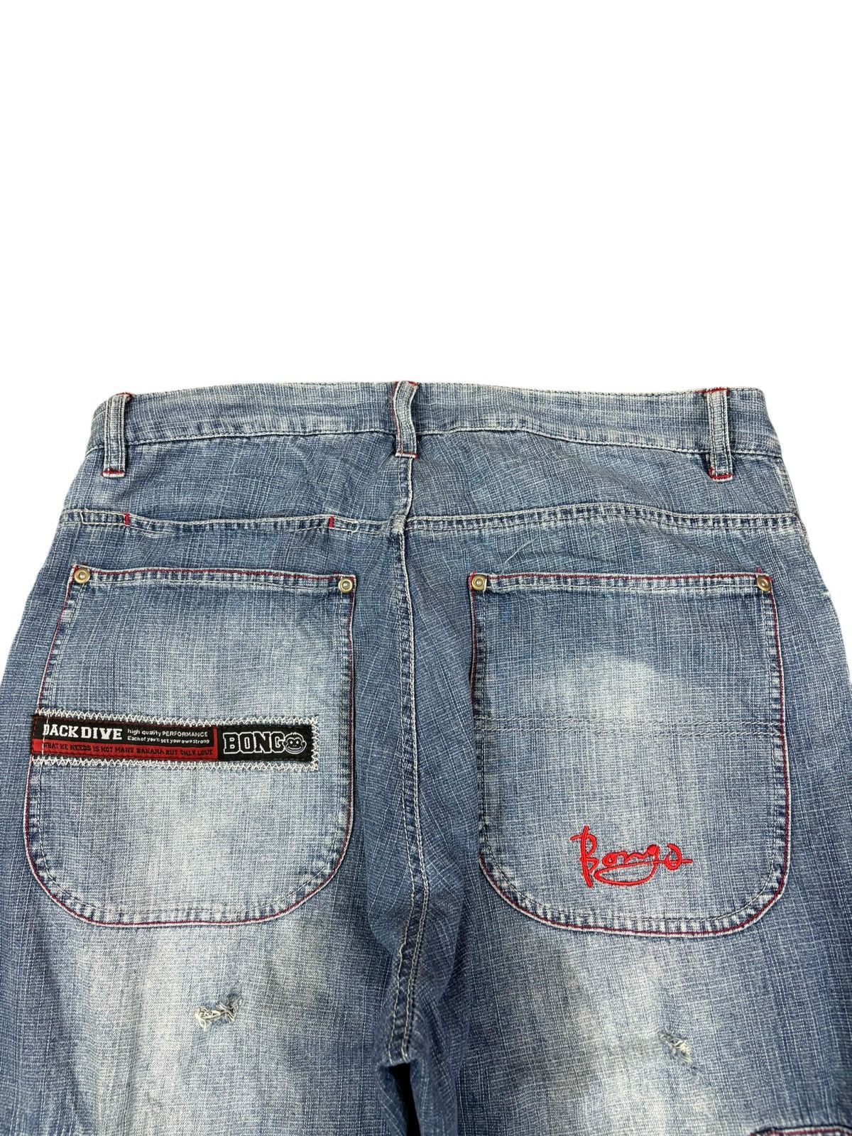 Japanese Brand Vintage Japanese Cargo Faded Wash Distress Baggy Skate Jeans Size US 34 / EU 50 - 8 Thumbnail