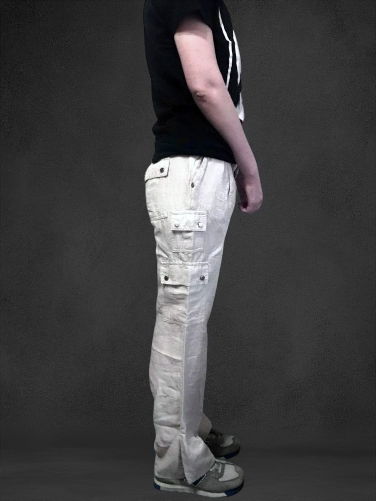 Versace Versace Shimmer Combat Multipocket Pants Cargo Trousers Size 29" - 2 Thumbnail