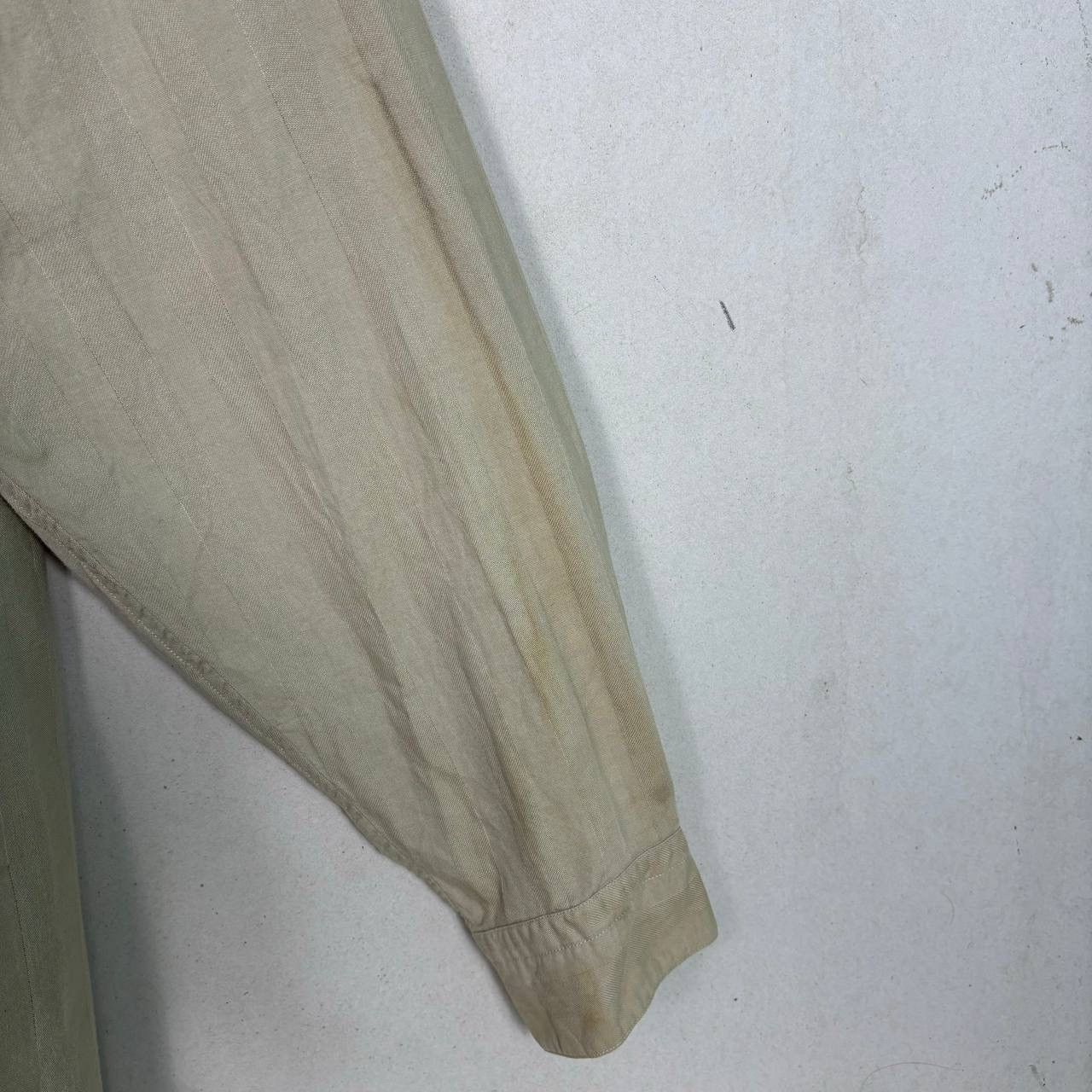 Issey Miyake Vintage 80s Issey Miyake I.S. Striped Shirt Beige Size US M / EU 48-50 / 2 - 7 Thumbnail