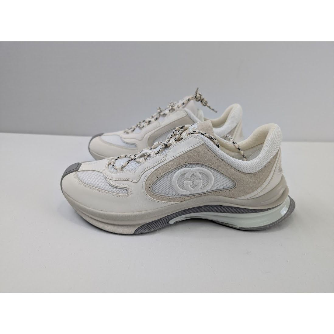 Gucci o1rshd1 Men's Run Sneaker in White Size US 12.5 / EU 45-46 - 9 Thumbnail