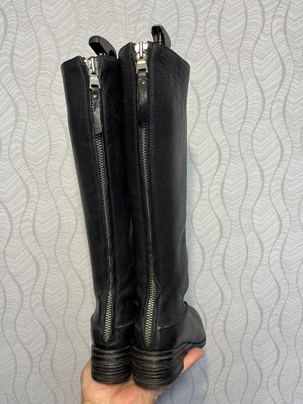 Elia Maurizi Elia Maurizi Black Leather AvantGarde Boots Guidi Style Size US 7.5 / IT 37.5 - 9 Thumbnail