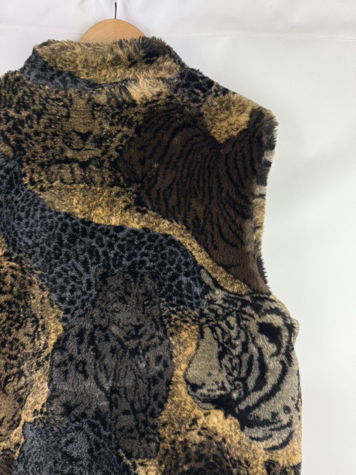 Joseph Ribkoff × Vintage Joseph Ribkoff Animal Print Faux Fur Sleeveless Vest Jacket Size M / US 6-8 / IT 42-44 - 12 Thumbnail