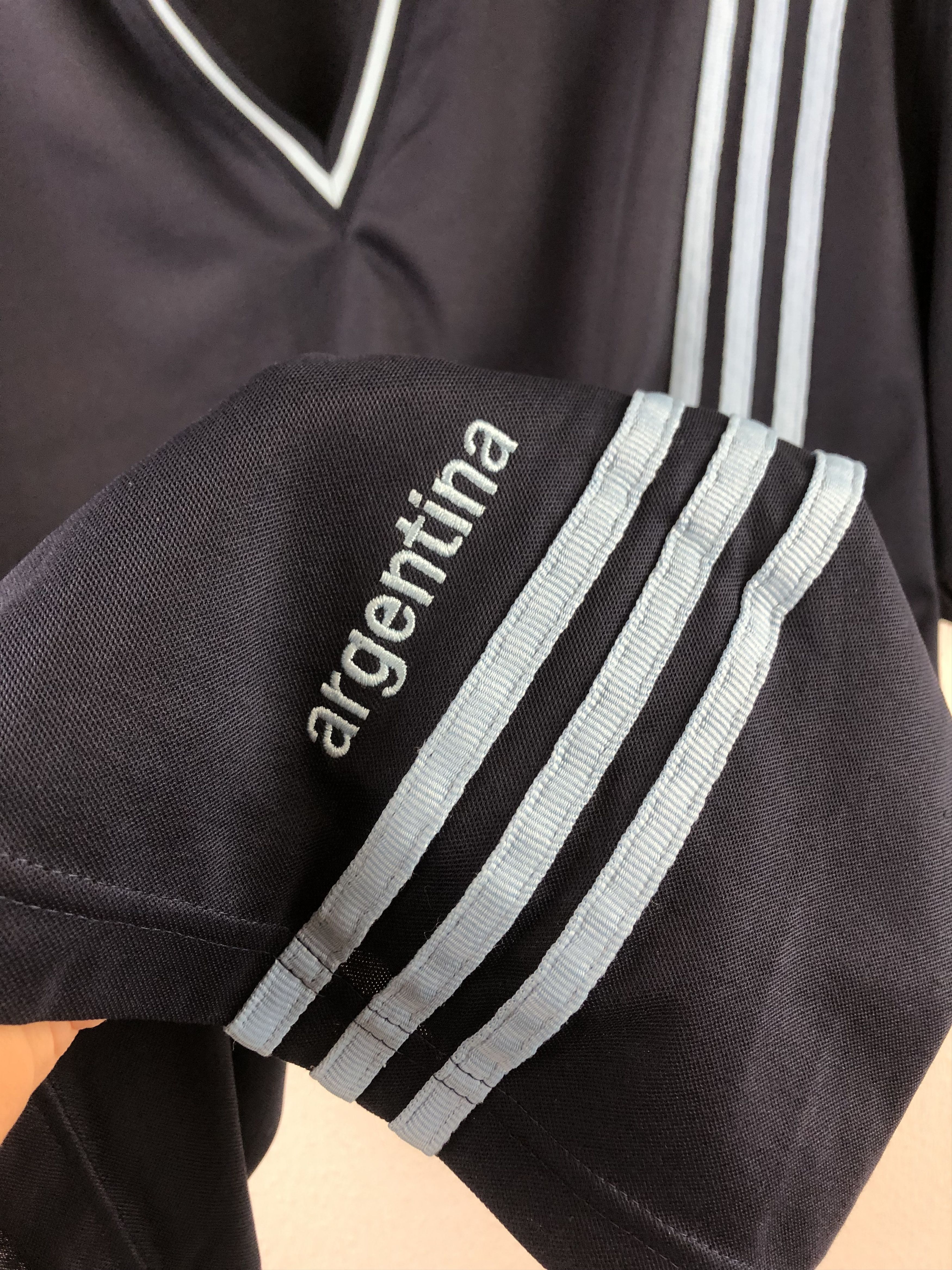 Adidas Vintage Argentina Football Shirt Soccer Jersey Messi Rare Size US XXL / EU 58 / 5 - 6 Thumbnail