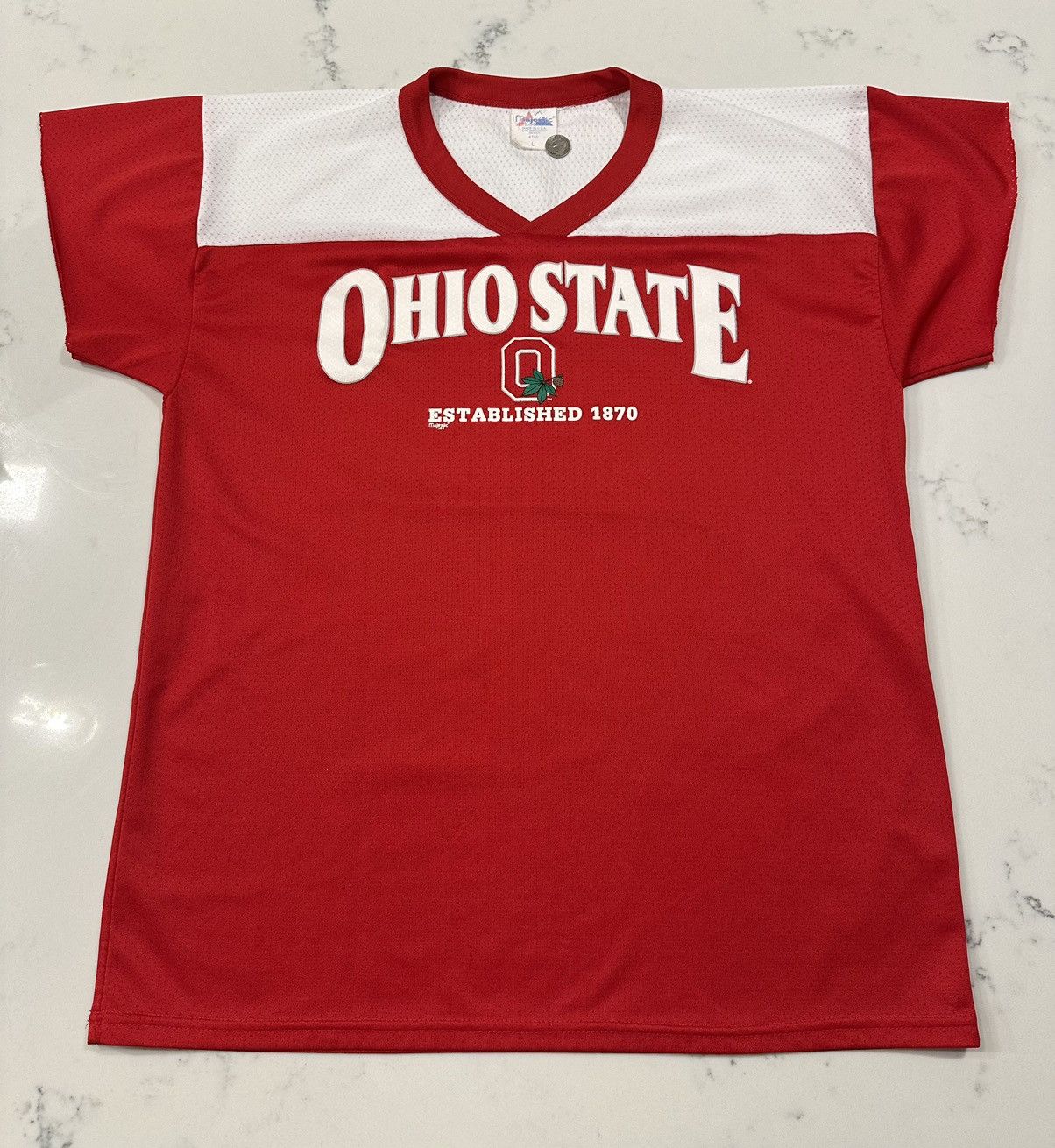 NCAA × Vintage Vintage 1980’s Ohio State University Cut Sleeve Jersey Large Size US L / EU 52-54 / 3 - 1 Thumbnail