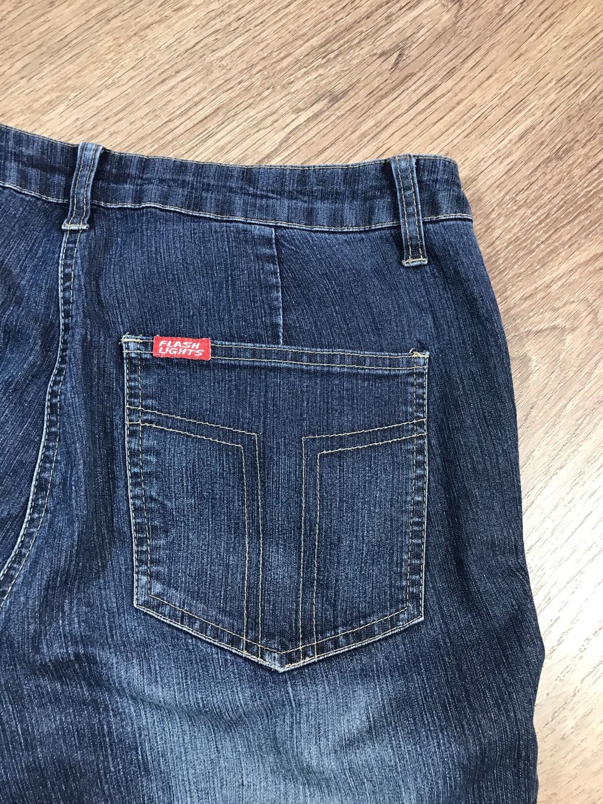 Japanese Brand Vintage Distressed Flared Jeans Size 34" / US 12 / IT 48 - 12 Thumbnail