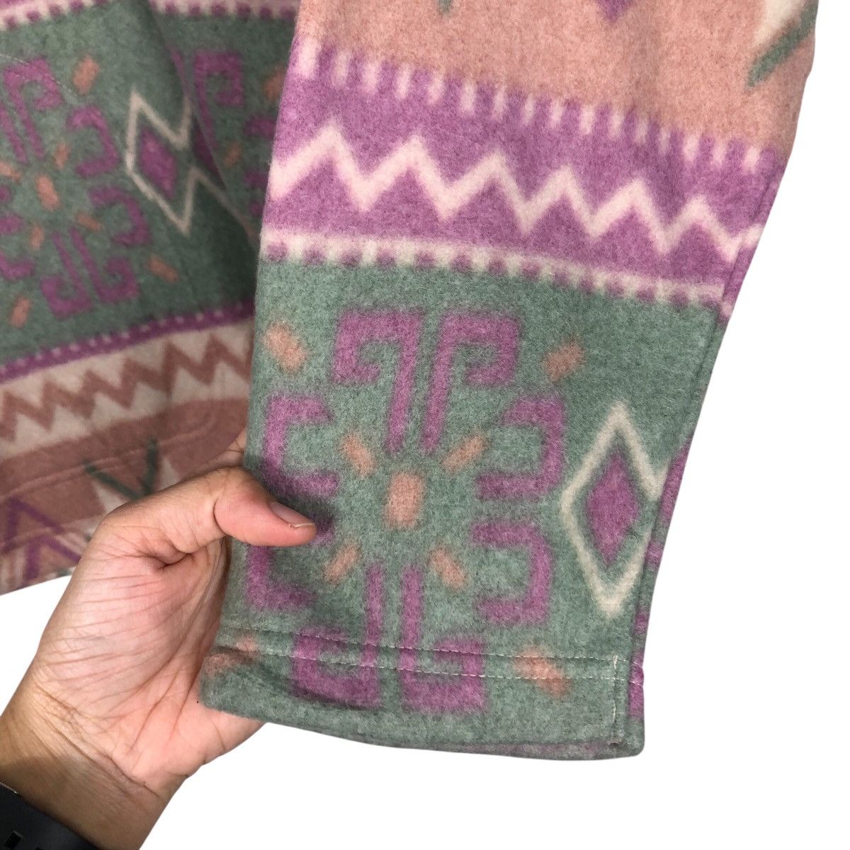 Japanese Brand 📌Vintage Fleece Jacket Navajo Design CP Fleece Sport Size US M / EU 48-50 / 2 - 12 Thumbnail