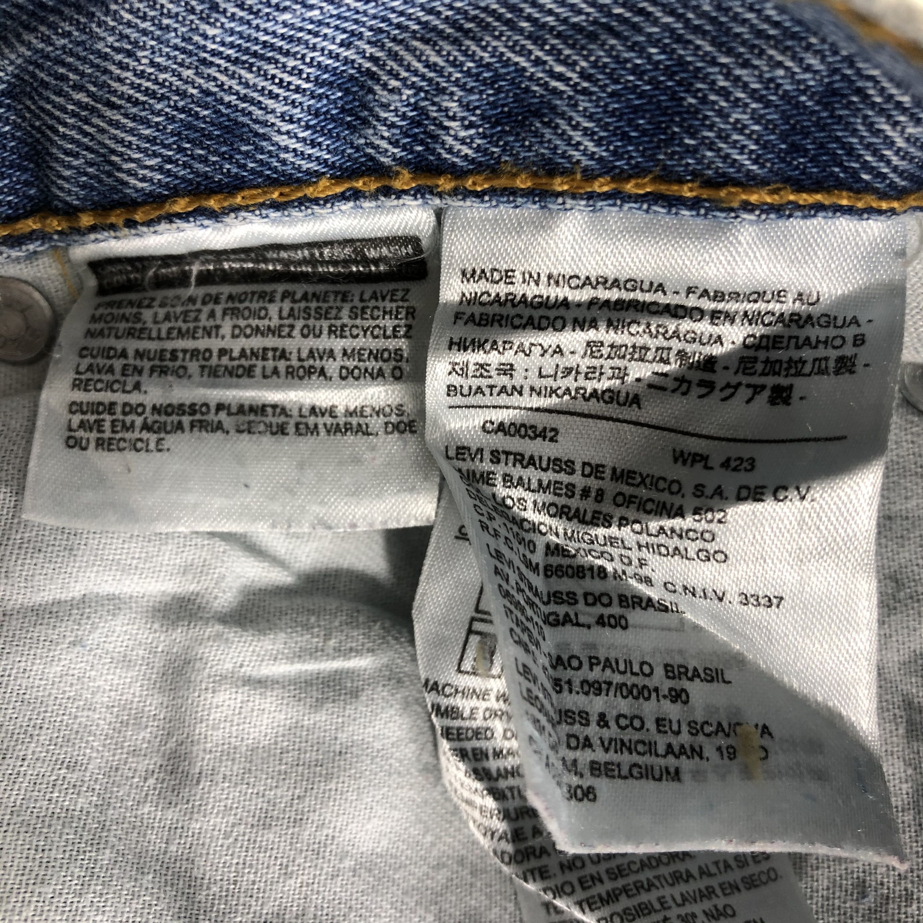 Levi's Vintage Blue Wash Levis 550 Jeans-J3260 Size US 36 / EU 52 - 10 Thumbnail