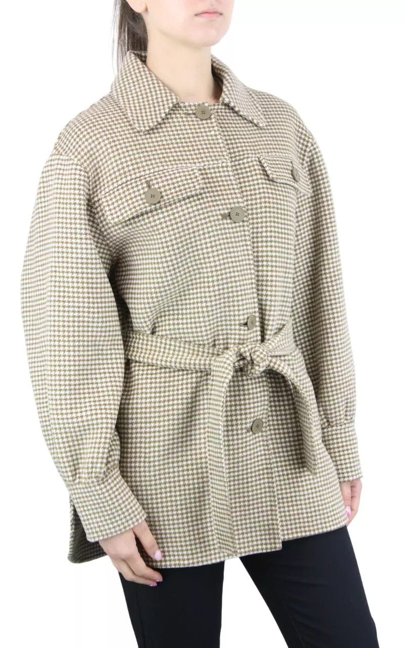 Sandro SANDRO Coat Womens (EU) 36 Wool Blend Oversize Shirt Type Size S / US 4 / IT 40 - 1 Thumbnail