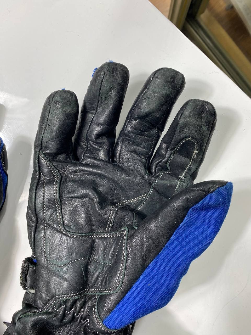 Leather Vintage moto gloves avant garde leather y2k Size ONE SIZE - 15 Thumbnail