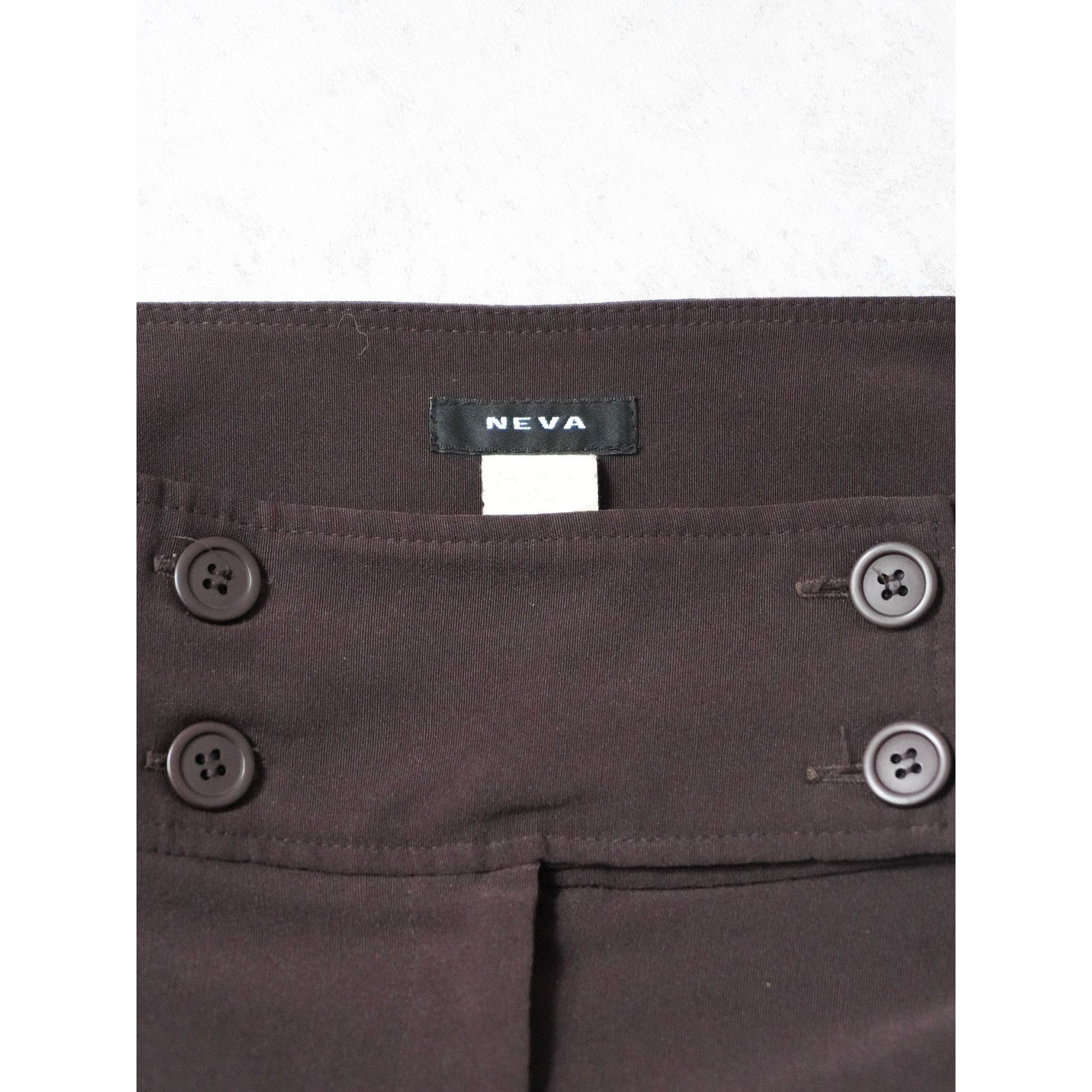 Other Vintage 90s Neva Brown Straight Pants Size 36" / US 14 / IT 50 - 4 Thumbnail