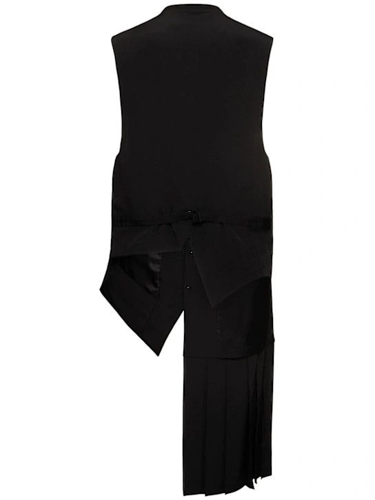 Yohji Yamamoto o1lsvrm0525 Pleated Vest in Black Size US S / EU 44-46 / 1 - 2 Thumbnail