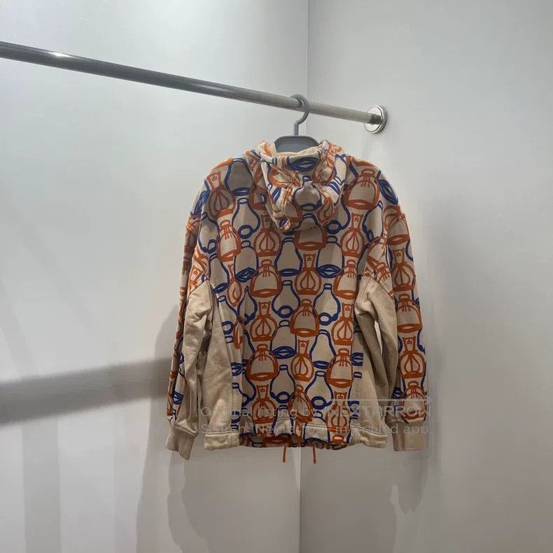 Hermes Hermes Pattern Full Print Hooded Zip-up Jacket Size XXS / US 00 / IT 34 - 2 Thumbnail