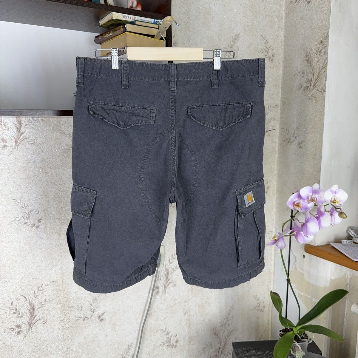 Carhartt × Carhartt Wip × Vintage 💥Vintage Carhartt WIP Baggy Regular Cargo Bermuda Shorts 90s Size US 34 / EU 50 - 3 Thumbnail