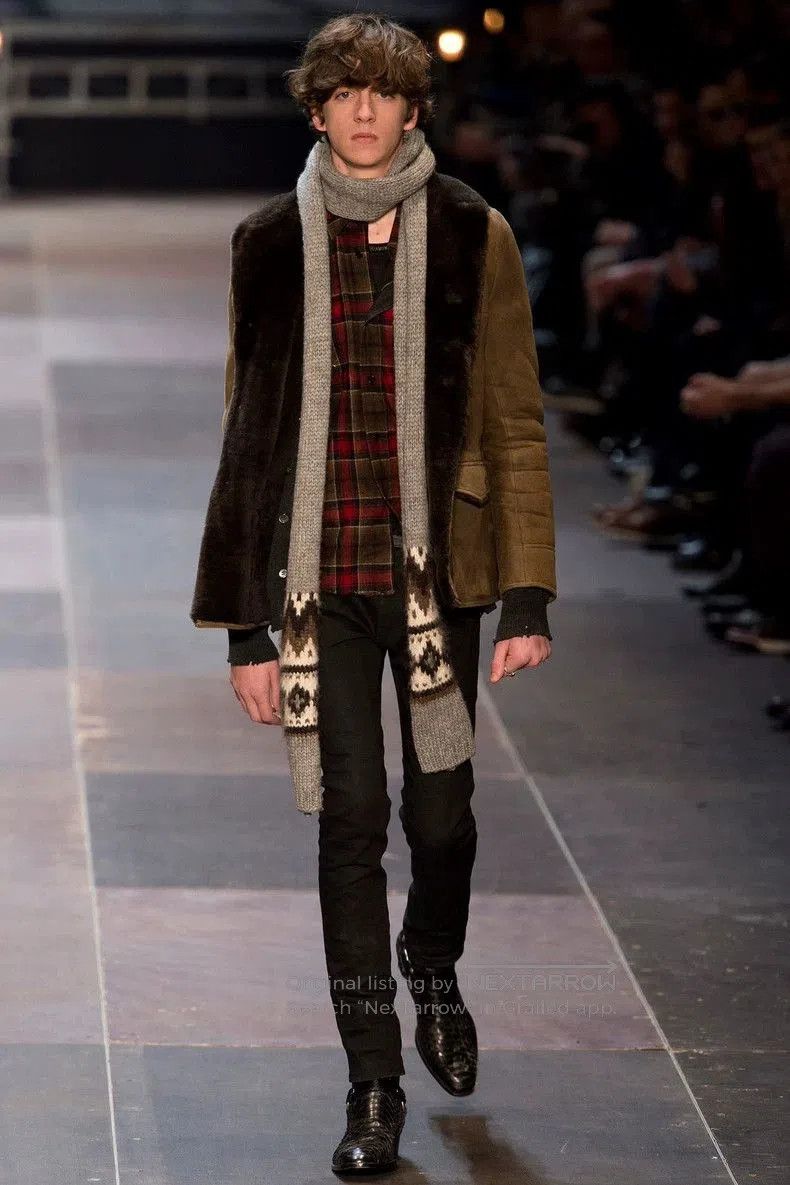 Saint Laurent Paris Saint Laurent Red Brown Plaid Shirt. Size US M / EU 48-50 / 2 - 8 Thumbnail