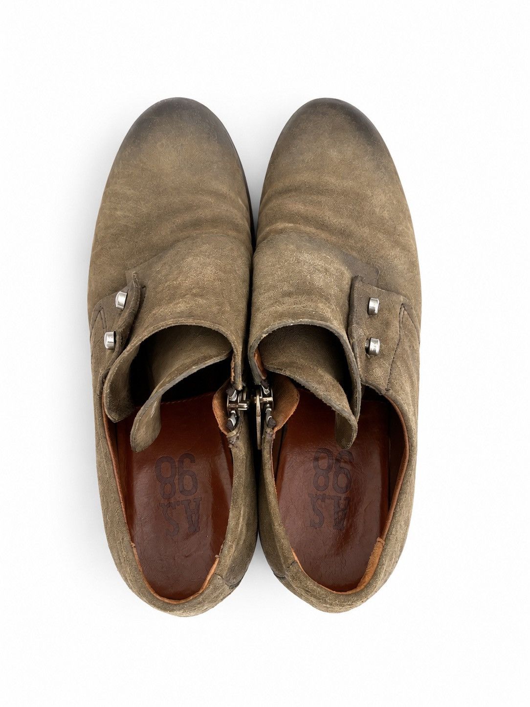 A.S.98 A.S.98 Rustic Italian Leather Shoes Size US 7 / IT 37 - 3 Thumbnail