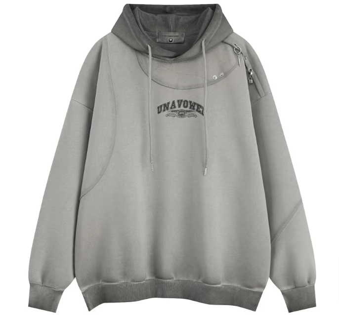 Japanese Brand × Vintage "Vowel-Gray-L" Hoodie Size US L / EU 52-54 / 3 - 1 Thumbnail