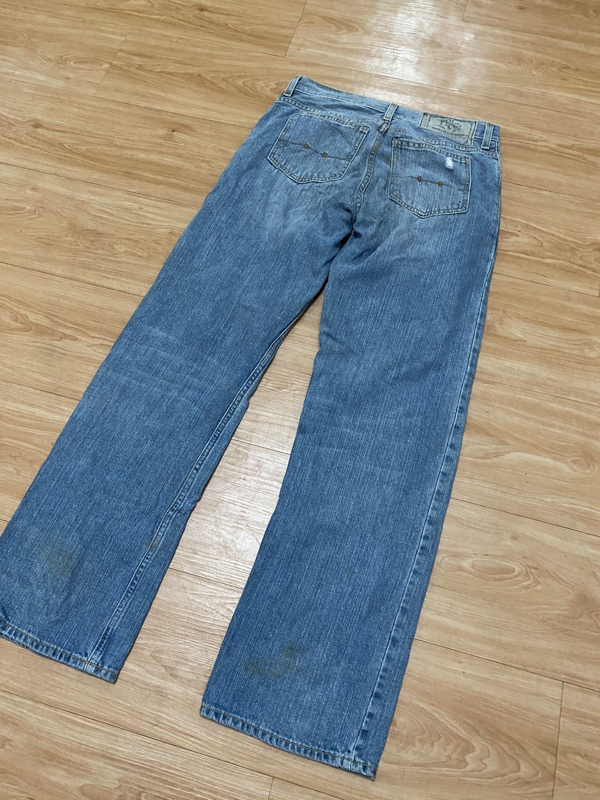 Polo Ralph Lauren × Ralph Lauren × Vintage Vintage polo ralph lauren denim sun faded denim Size US 31 - 2 Thumbnail