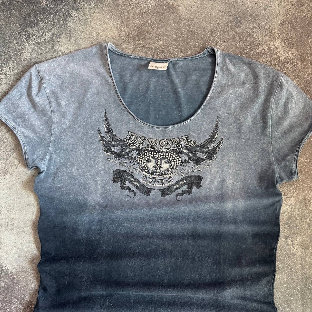 Diesel × Vintage Diesel Vintage Big Logo Gothic T-Shirt Size XL / US 12-14 / IT 48-50 - 1 Thumbnail