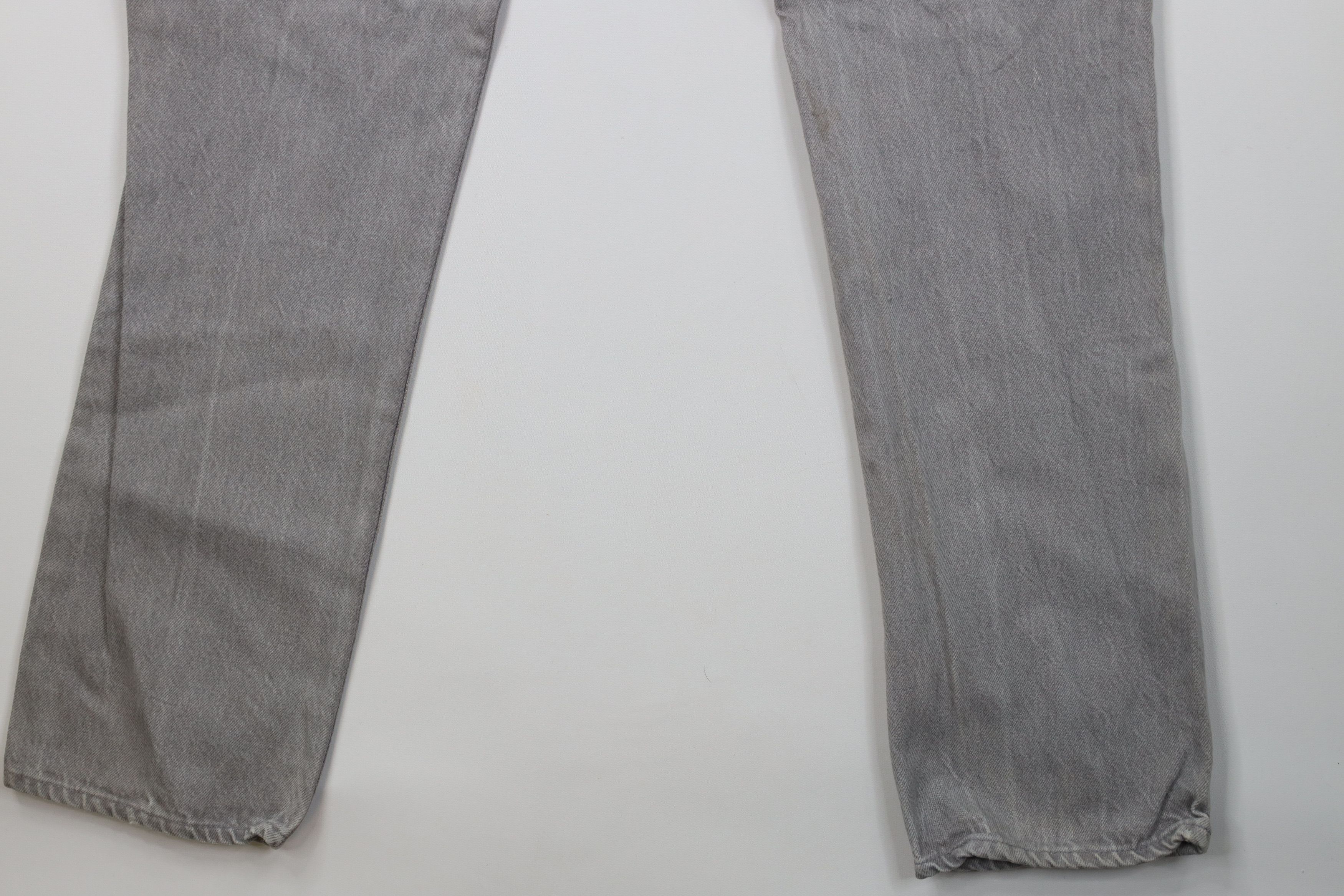 Levi's Vintage 80s Levis 501xx Button Fly Original Jeans Gray USA Size US 29 - 14 Thumbnail