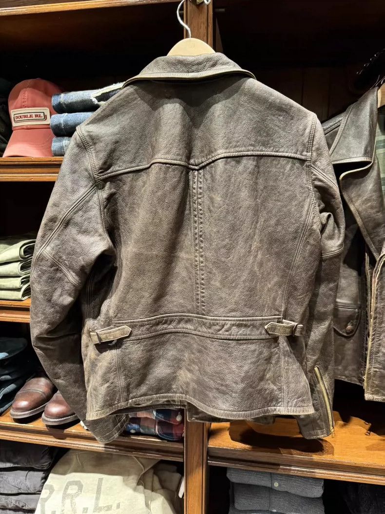 RRL Ralph Lauren RRL Ralph Lauren Cable car leather jacket Size US L / EU 52-54 / 3 - 3 Thumbnail