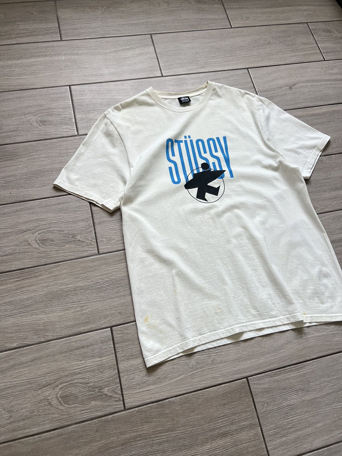 STUSSY VINTAGE BIG PRINT LOGO STREETWEAR TEE