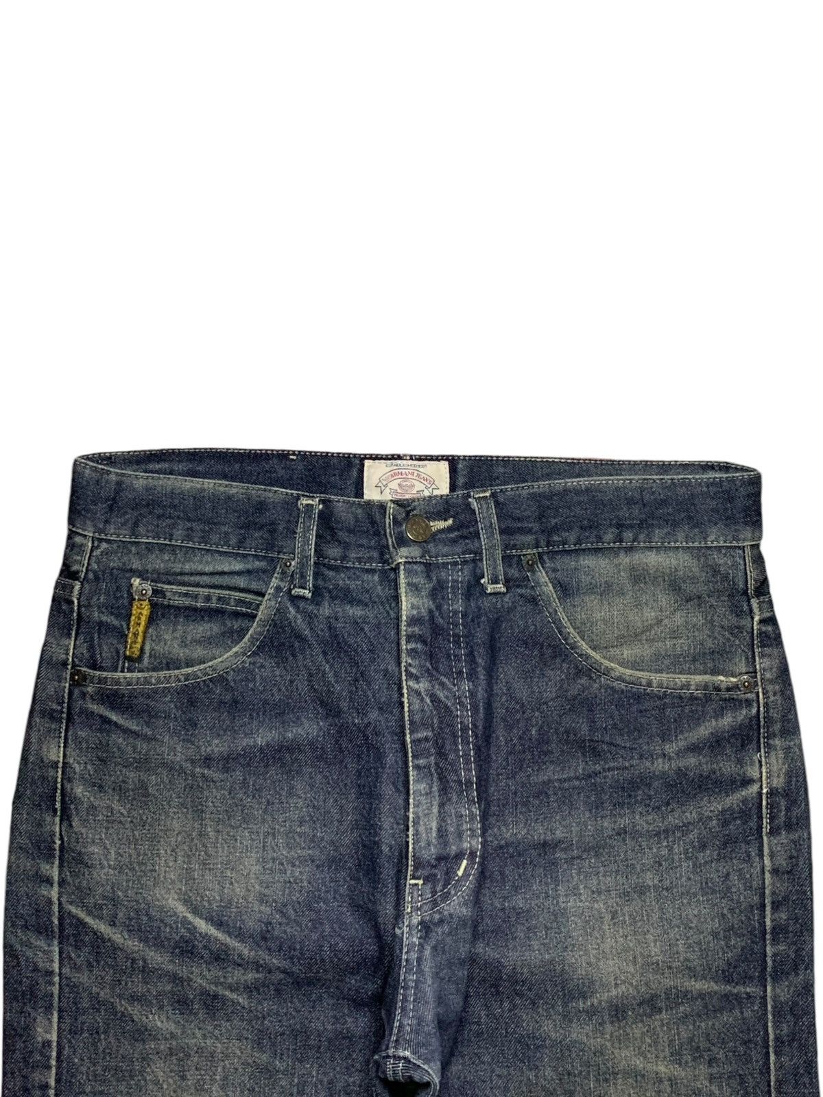 Armani Vintage Italy Giorgio Armani Mud Wash Distressed Loose Jeans Size US 34 / EU 50 - 4 Thumbnail
