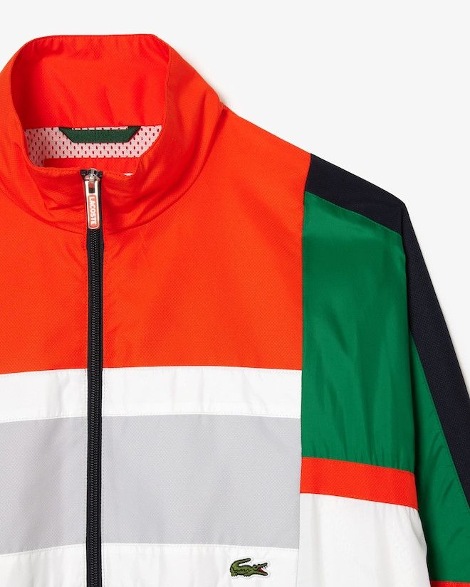 Lacoste M Lacoste Colorblock Track Jacket Zip Orange Black Green Size US M / EU 48-50 / 2 - 4 Thumbnail