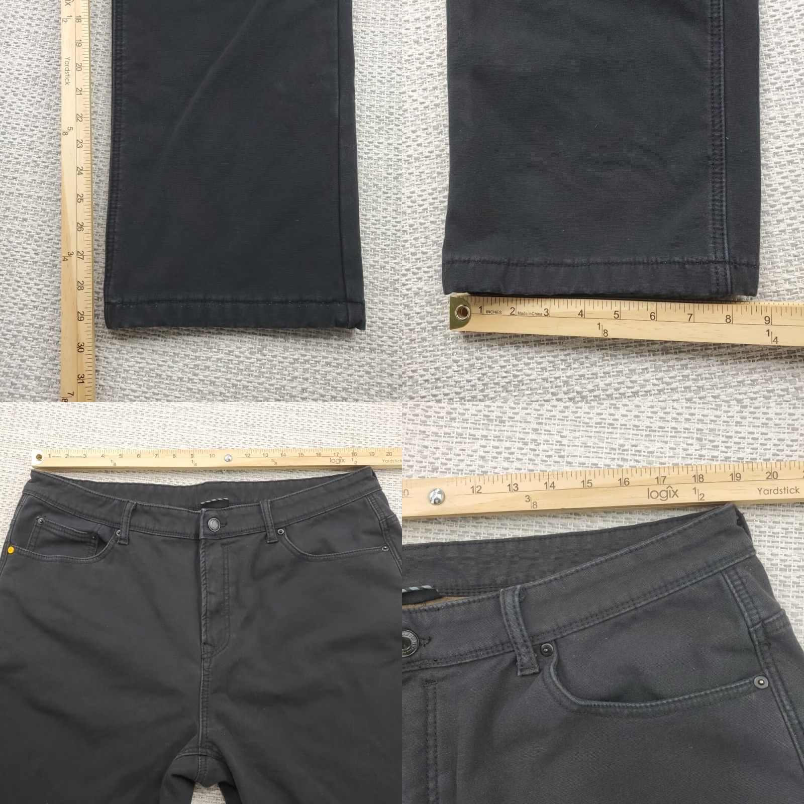 Vintage CAT Caterpillar Pants Cold Weather Fleece Lined Mens 40/32 Black Cotton Workwear Carpenter 5-Pocket Regular Straight Size US 40 / EU 56 - 8 Thumbnail