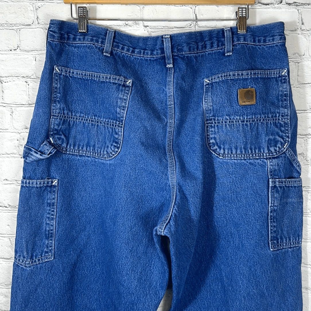 Carhartt VINTAGE Carhartt Dungaree Fit Mens Carpenter Jeans W40 L34 Blue Straight Jeans Mens Size US 40 / EU 56 - 6 Thumbnail
