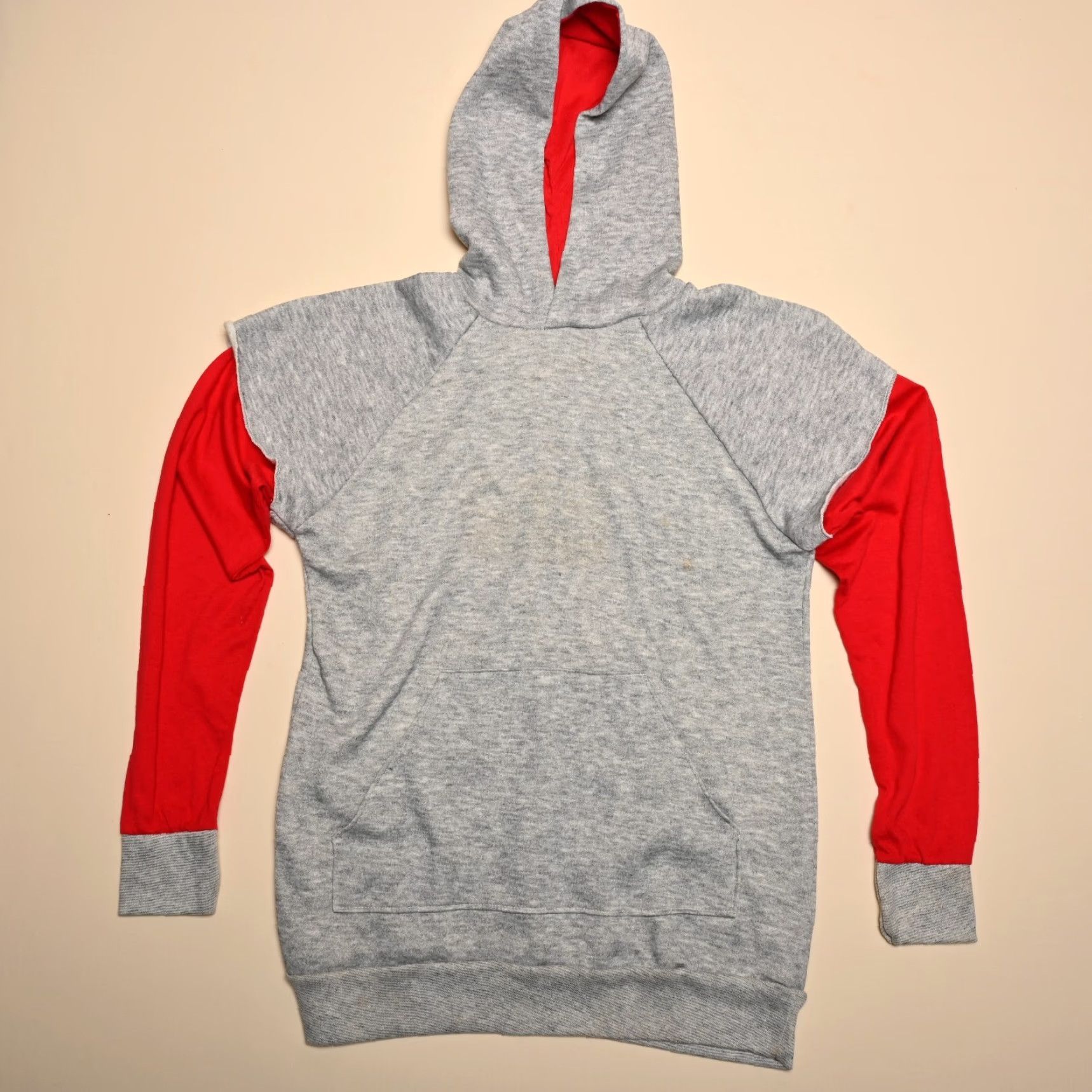 Vintage VINTAGE 1st String Hoodie Mens 80s Gray/Red Pullover Long Sleeve M (Medium) Size US M / EU 48-50 / 2 - 2 Thumbnail